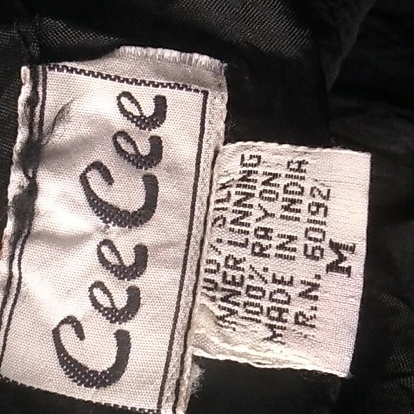 ⚜️ CeeCee Genuine Silk Sequins BLACK Mini Skirt Glamorous SZ Medium - Picture 2 of 16